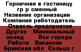 Горничная в гостиницу-гр/р сменный › Название организации ­ Компания-работодатель › Отрасль предприятия ­ Другое › Минимальный оклад ­ 1 - Все города Работа » Вакансии   . Брянская обл.,Сельцо г.